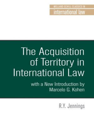 cover image of acquisition of territory in international law